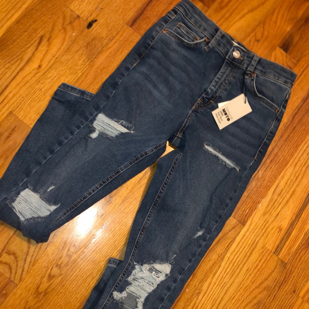 Topshop Moto Ripped Jamie Jeans